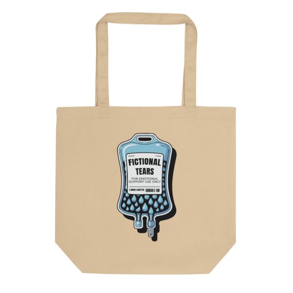 Fictional Tears Tote Bag, Book Lover Gift, Aesthetic Library Bag for Readers, Funny Bookish Merch, Bookworm Canvas Tote - Image 4