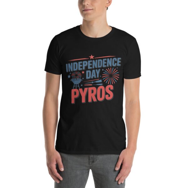 Independence Day BBQ T-Shirt for Young Adults – Fireworks Grill Diagram - Independence Day Pyros C - Image 2