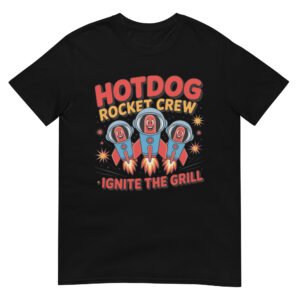 Hotdog Rocket Crew T-Shirt – Ignite the Grill
