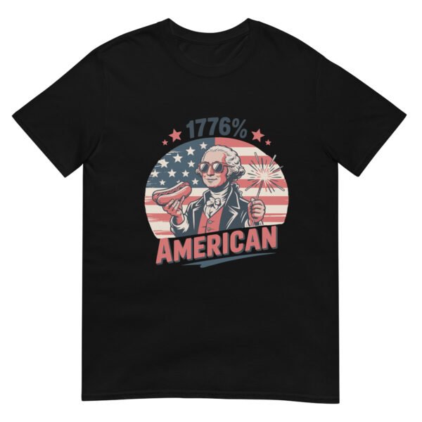 1776% American – Retro Founding Father Tee - Image 2