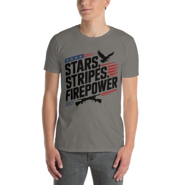 Americana Family T-Shirt for Proud Americans – Eagle Flag Collage - Stars Stripes Tribe A - Image 4