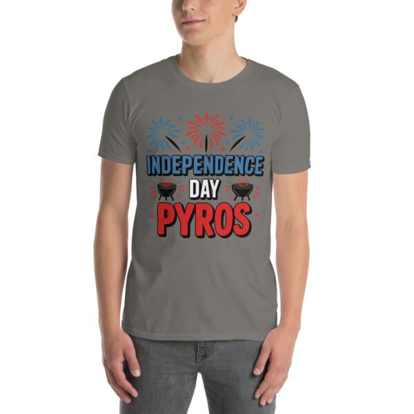 Independence Day BBQ T-Shirt for Young Adults – Fireworks Grill Diagram - Independence Day Pyros B - Image 11