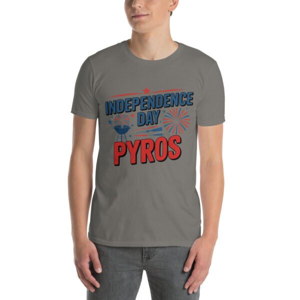Independence Day BBQ T-Shirt for Young Adults – Fireworks Grill Diagram - Independence Day Pyros C - Image 12