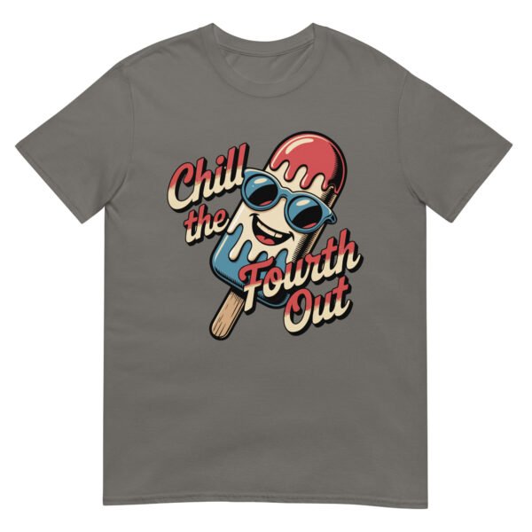 Chill the Fourth Out T-Shirt – Funny Popsicle Cartoon USA Tee - Image 11