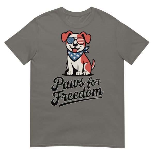 Paws for Freedom Patriotic Dog T-Shirt – Stars & Stripes Bandana Pup - Image 12