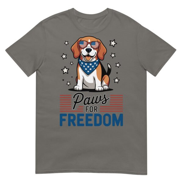 Paws for Freedom Beagle T-Shirt – Dog in Patriotic Shades - Image 11