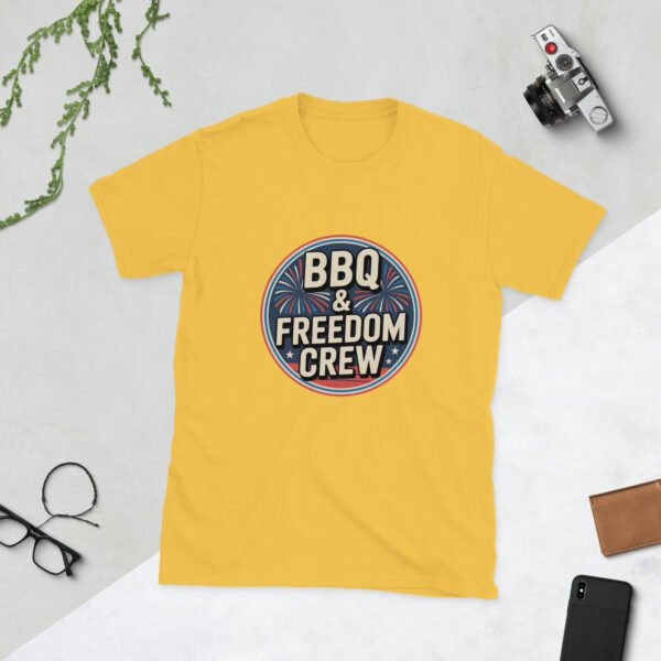 BBQ & Freedom Crew Retro 4th of July Family Matching T-Shirt - Image 14