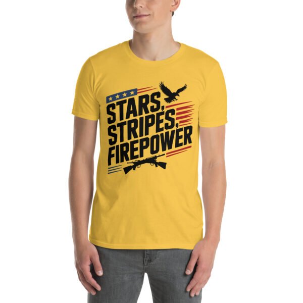 Americana Family T-Shirt for Proud Americans – Eagle Flag Collage - Stars Stripes Tribe A - Image 7