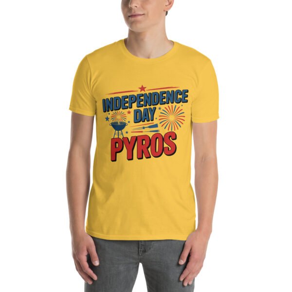 Independence Day BBQ T-Shirt for Young Adults – Fireworks Grill Diagram - Independence Day Pyros C - Image 16