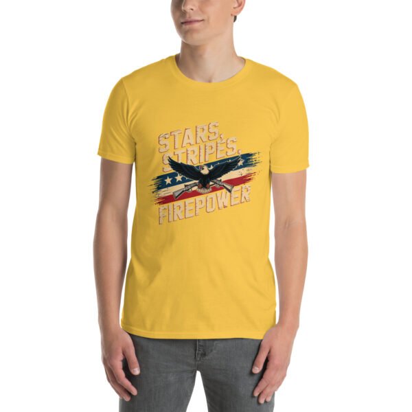 Military Pride T-Shirt for Veterans – Eagle & Rifles - Stars, Stripes, Firepower A - Image 15