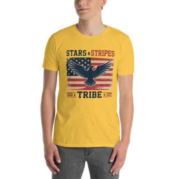 Americana Family T-Shirt for Proud Americans – Eagle Flag Collage - Stars & Stripes Tribe B - Image 16