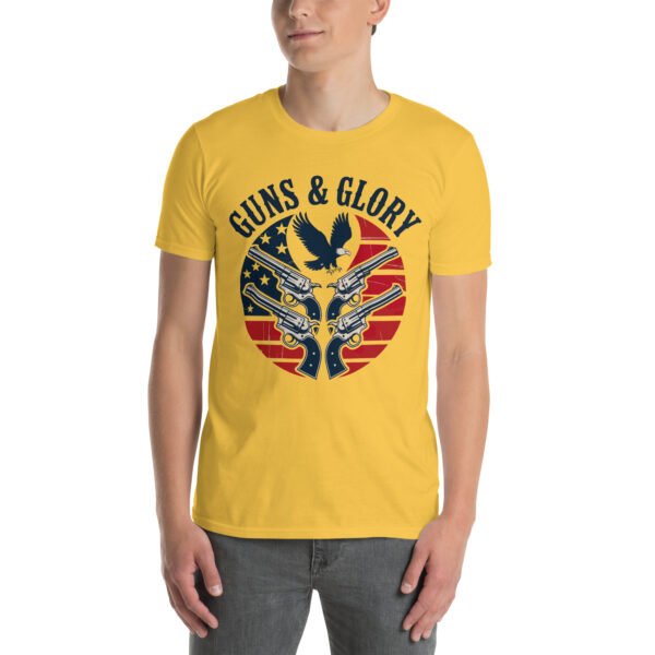 Guns & Glory T-Shirt for 2A Men – Eagle & Revolvers Silhouette - Gun Style B - Image 11