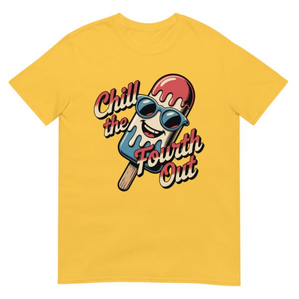 Chill the Fourth Out T-Shirt – Funny Popsicle Cartoon USA Tee - Image 15