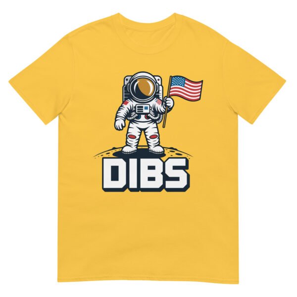 Dibs Moon Landing Astronaut T-Shirt – Retro July 4th Space USA Tee