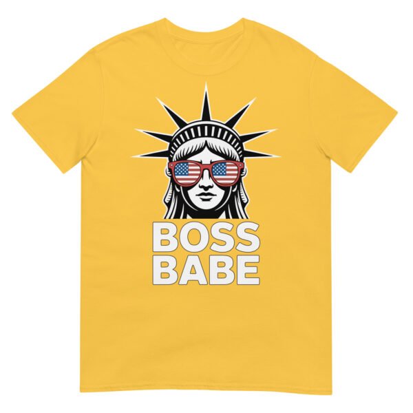 Boss Babe Liberty T-Shirt – Statue of Liberty with USA Sunglasses Tee - Image 15