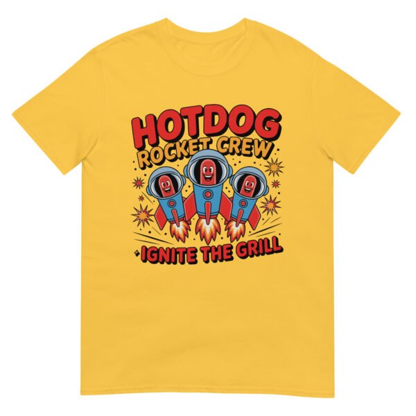 Hotdog Rocket Crew T-Shirt – Ignite the Grill - Image 29