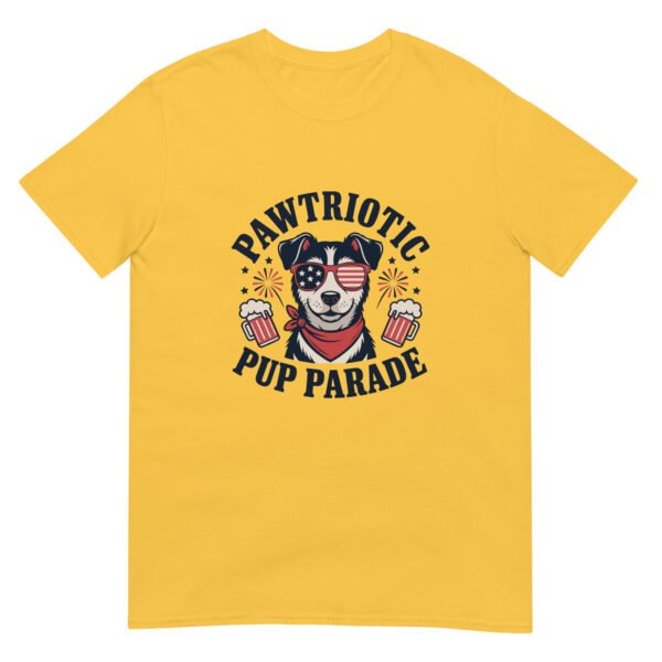 Pawtriotic Pup Parade T-Shirt – Funny Dog Beer Fireworks USA Tee - Image 10