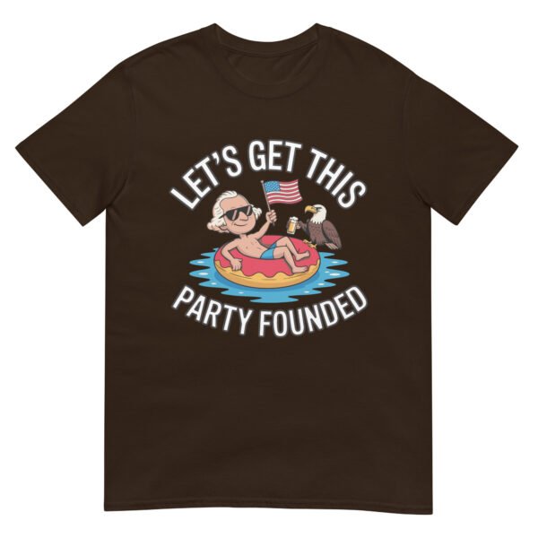 Let’s Get This Party Founded T-Shirt – George Washington Floatie Tee - Image 3