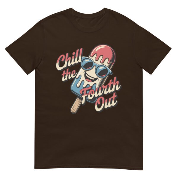 Chill the Fourth Out T-Shirt – Funny Popsicle Cartoon USA Tee - Image 4