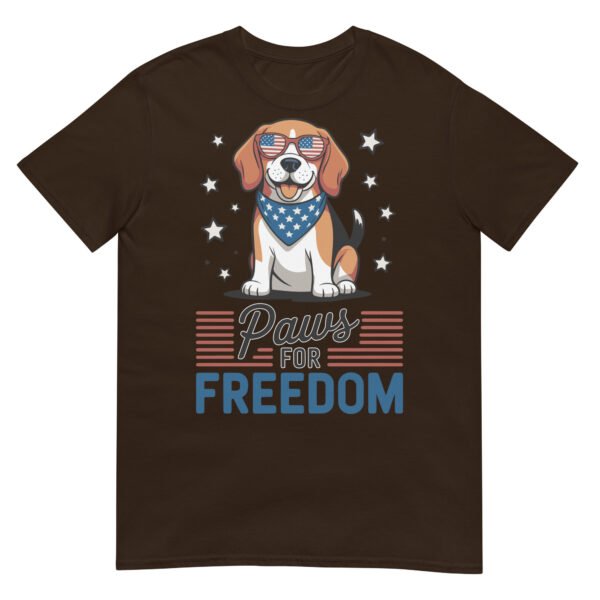 Paws for Freedom Beagle T-Shirt – Dog in Patriotic Shades - Image 4