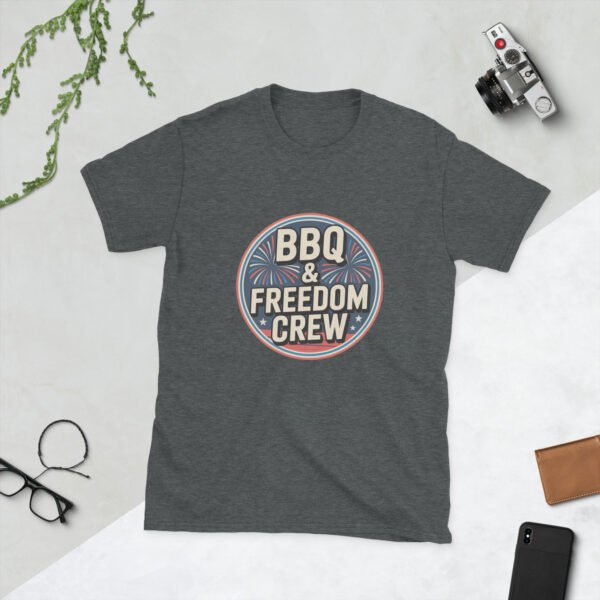 BBQ & Freedom Crew Retro 4th of July Family Matching T-Shirt - Image 5