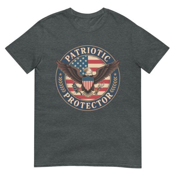 Patriotic Americana T-Shirt for Veterans – Eagle & Flag Crest - Patriotic Protector A - Image 5