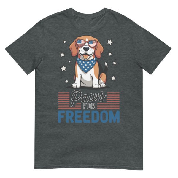 Paws for Freedom Beagle T-Shirt – Dog in Patriotic Shades