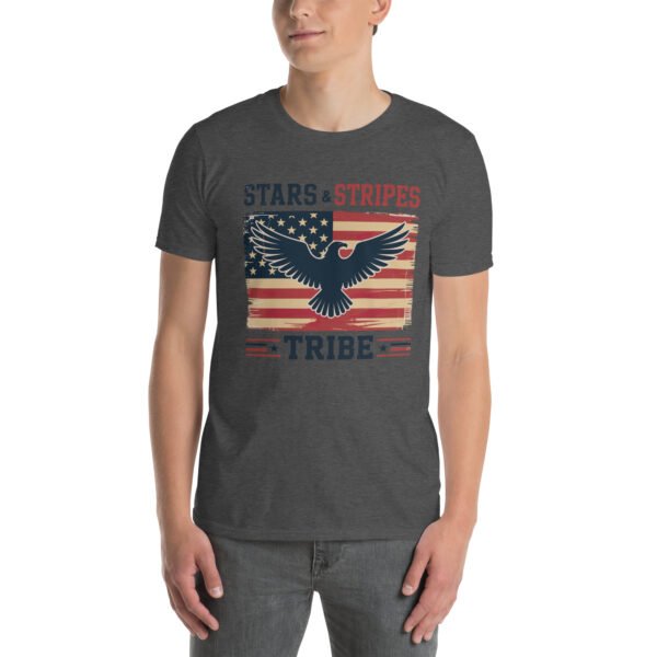 Americana Family T-Shirt for Proud Americans – Eagle Flag Collage - Stars & Stripes Tribe B - Image 8
