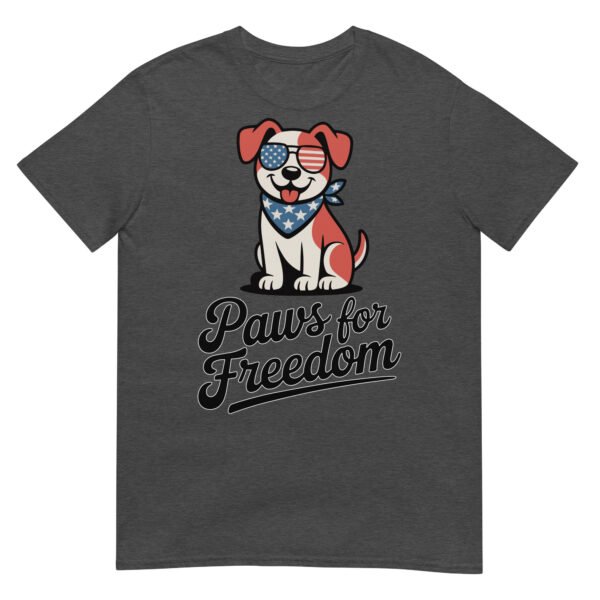 Paws for Freedom Patriotic Dog T-Shirt – Stars & Stripes Bandana Pup - Image 8
