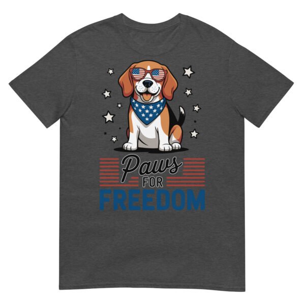 Paws for Freedom Beagle T-Shirt – Dog in Patriotic Shades - Image 7