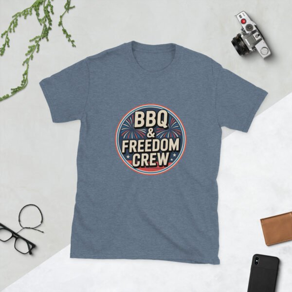 BBQ & Freedom Crew Retro 4th of July Family Matching T-Shirt - Image 12