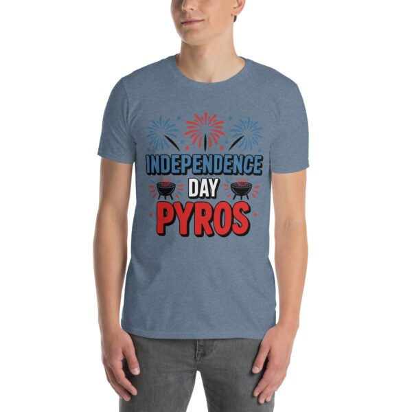 Independence Day BBQ T-Shirt for Young Adults – Fireworks Grill Diagram - Independence Day Pyros B - Image 13