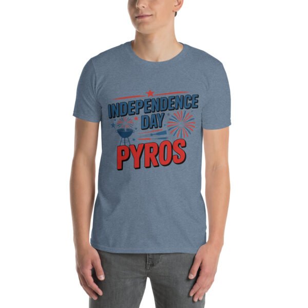Independence Day BBQ T-Shirt for Young Adults – Fireworks Grill Diagram - Independence Day Pyros C - Image 14