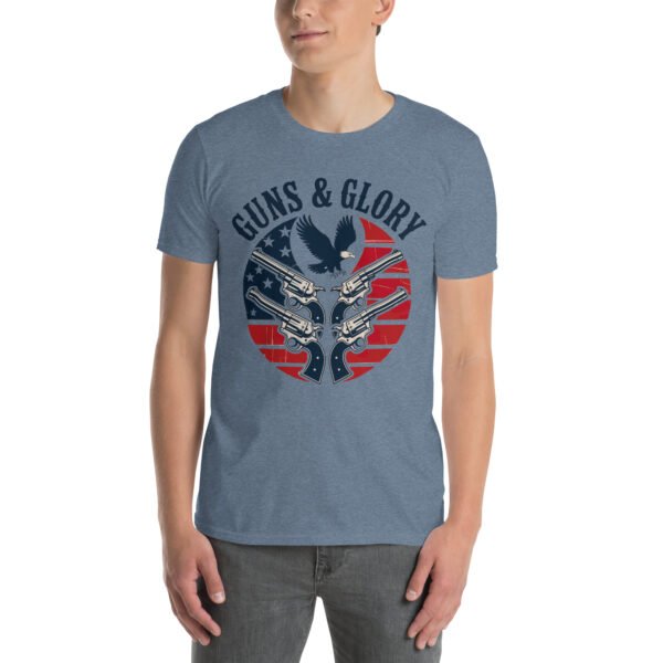 Guns & Glory T-Shirt for 2A Men – Eagle & Revolvers Silhouette - Gun Style B - Image 9