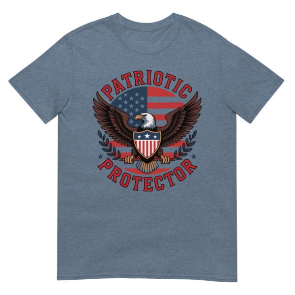 Patriotic Americana T-Shirt for Veterans – Eagle & Flag Crest - Patriotic Protector B - Image 4