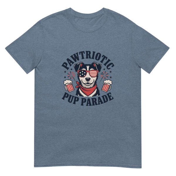 Pawtriotic Pup Parade T-Shirt – Funny Dog Beer Fireworks USA Tee - Image 8
