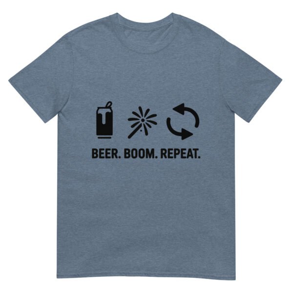 Beer. Boom. Repeat. – Minimalist 4th of July Tee - Image 9