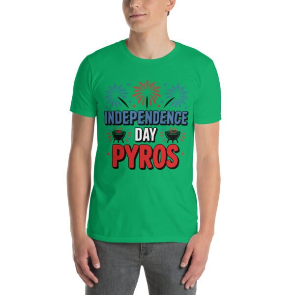 Independence Day BBQ T-Shirt for Young Adults – Fireworks Grill Diagram - Independence Day Pyros B - Image 14