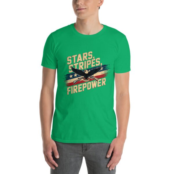 Military Pride T-Shirt for Veterans – Eagle & Rifles - Stars, Stripes, Firepower A - Image 14