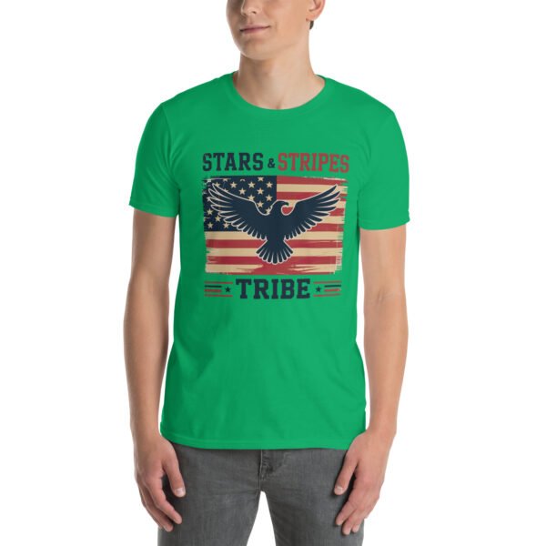 Americana Family T-Shirt for Proud Americans – Eagle Flag Collage - Stars & Stripes Tribe B - Image 15