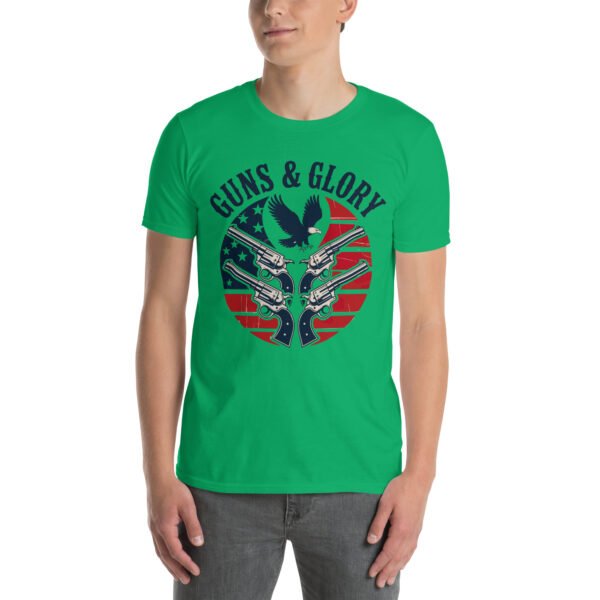 Guns & Glory T-Shirt for 2A Men – Eagle & Revolvers Silhouette - Gun Style B - Image 10