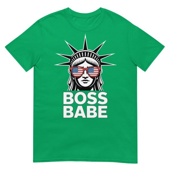 Boss Babe Liberty T-Shirt – Statue of Liberty with USA Sunglasses Tee - Image 14