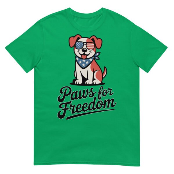 Paws for Freedom Patriotic Dog T-Shirt – Stars & Stripes Bandana Pup - Image 15