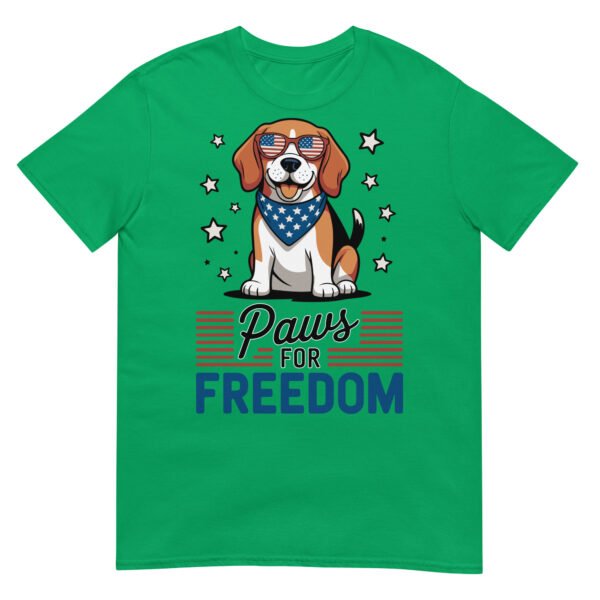 Paws for Freedom Beagle T-Shirt – Dog in Patriotic Shades - Image 14