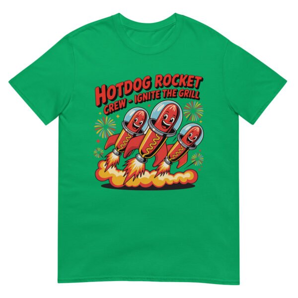Hotdog Rocket Crew 2.0 T-Shirt – Retro Firework Launch Edition - Image 14