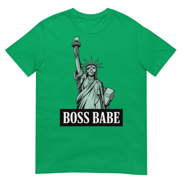 Boss Babe Liberty T-Shirt – Statue of Liberty with American Flag Sunglasses - Image 14