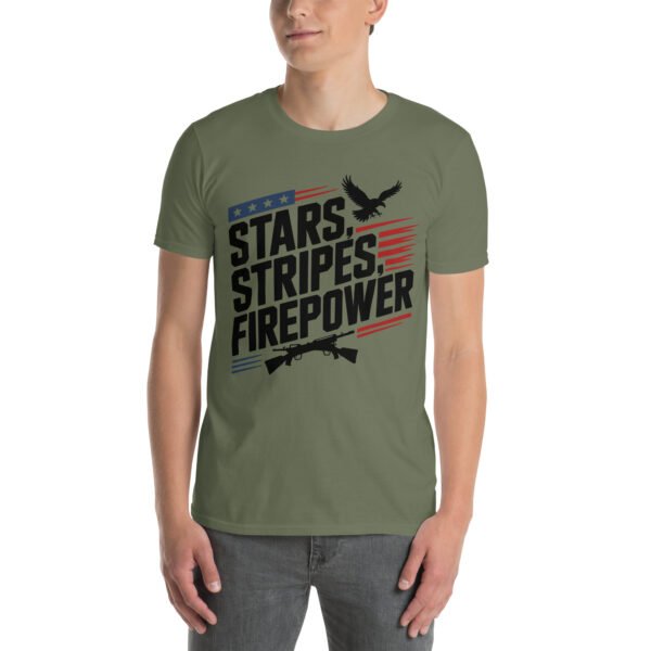 Americana Family T-Shirt for Proud Americans – Eagle Flag Collage - Stars Stripes Tribe A