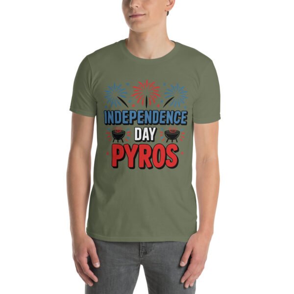 Independence Day BBQ T-Shirt for Young Adults – Fireworks Grill Diagram - Independence Day Pyros B - Image 10