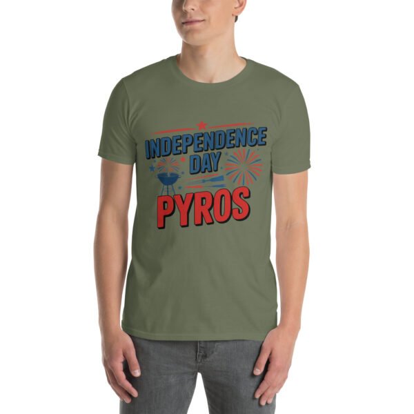 Independence Day BBQ T-Shirt for Young Adults – Fireworks Grill Diagram - Independence Day Pyros C - Image 11