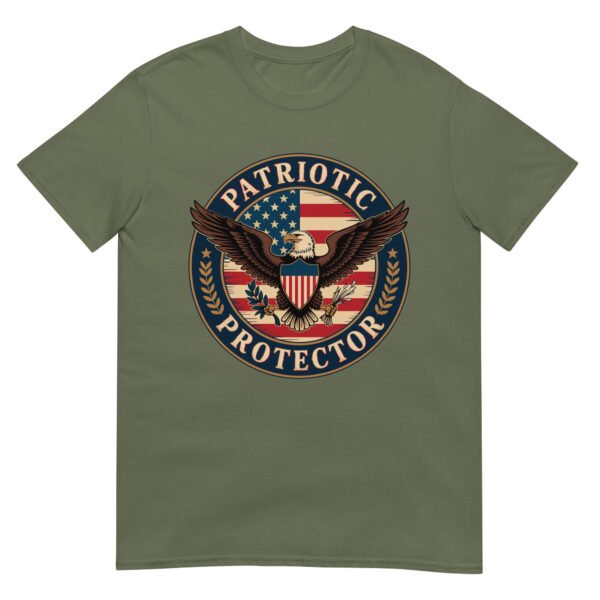 Patriotic Americana T-Shirt for Veterans – Eagle & Flag Crest - Patriotic Protector A - Image 10